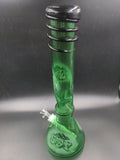 Soft Glass Water Pipe - Single Color Tone (17")