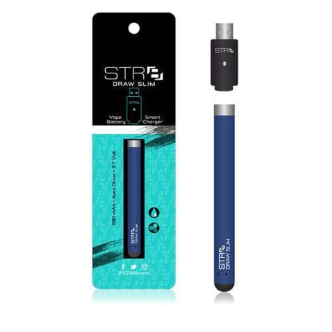 STR8 Draw Slim Vape Battery Blue - Avernic Smoke Shop