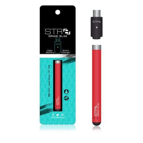STR8 Draw Slim Vape Battery Red