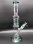 Straight Water Pipe w Jellyfish Perc | 12.5" - Avernic Smoke Shop