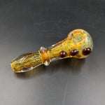 Swamp Bottom Fritted Hand Pipe w/ Marbles | 4.5" - Avernic Smoke Shop