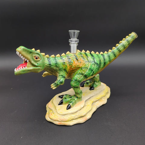 T Rex Dinosaur Bong - Glass and Resin - Avernic Smoke Shop