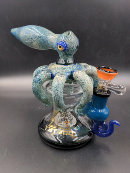 Tataoo Glass Kraken Mini Water Pipe | 6" | 14mm F - Avernic Smoke Shop