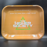 The Higher Society Rolling Tray Large Amber - Avernic Smoke Shop
