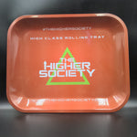 The Higher Society Rolling Tray Large Orange - Avernic Smoke Shop