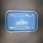 The Higher Society Rolling Tray Medium Blue - Avernic Smoke Shop