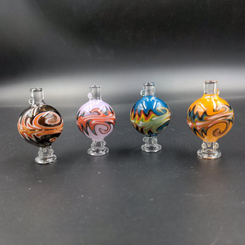 Thermal Worked Bubble Carb Cap - 28mm / Colors Vary - Avernic Smoke Shop