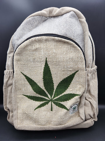 ThreadHeads Himalayan Hemp Weed Leaf Backpack - 11"x16" - Avernic Smoke Shop