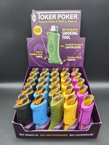 Toker Poker Lighter Sleeve | Bic Box of 25 - Avernic Smoke Shop