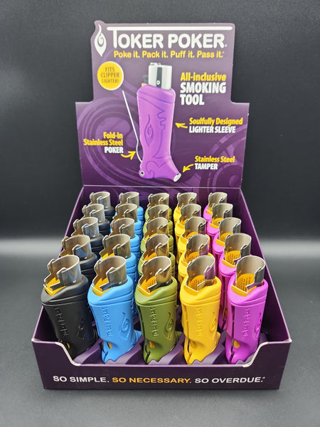 Toker Poker Lighter Sleeve | Clipper Box of 25 Avernic Smoke Shop Toker Poker Lighter Sleeve | Clipper Box of 25 Avernic Smoke Shop