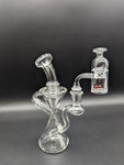 Toxic Glass 7" Double Cyclone Recycler Set - Avernic Smoke Shop