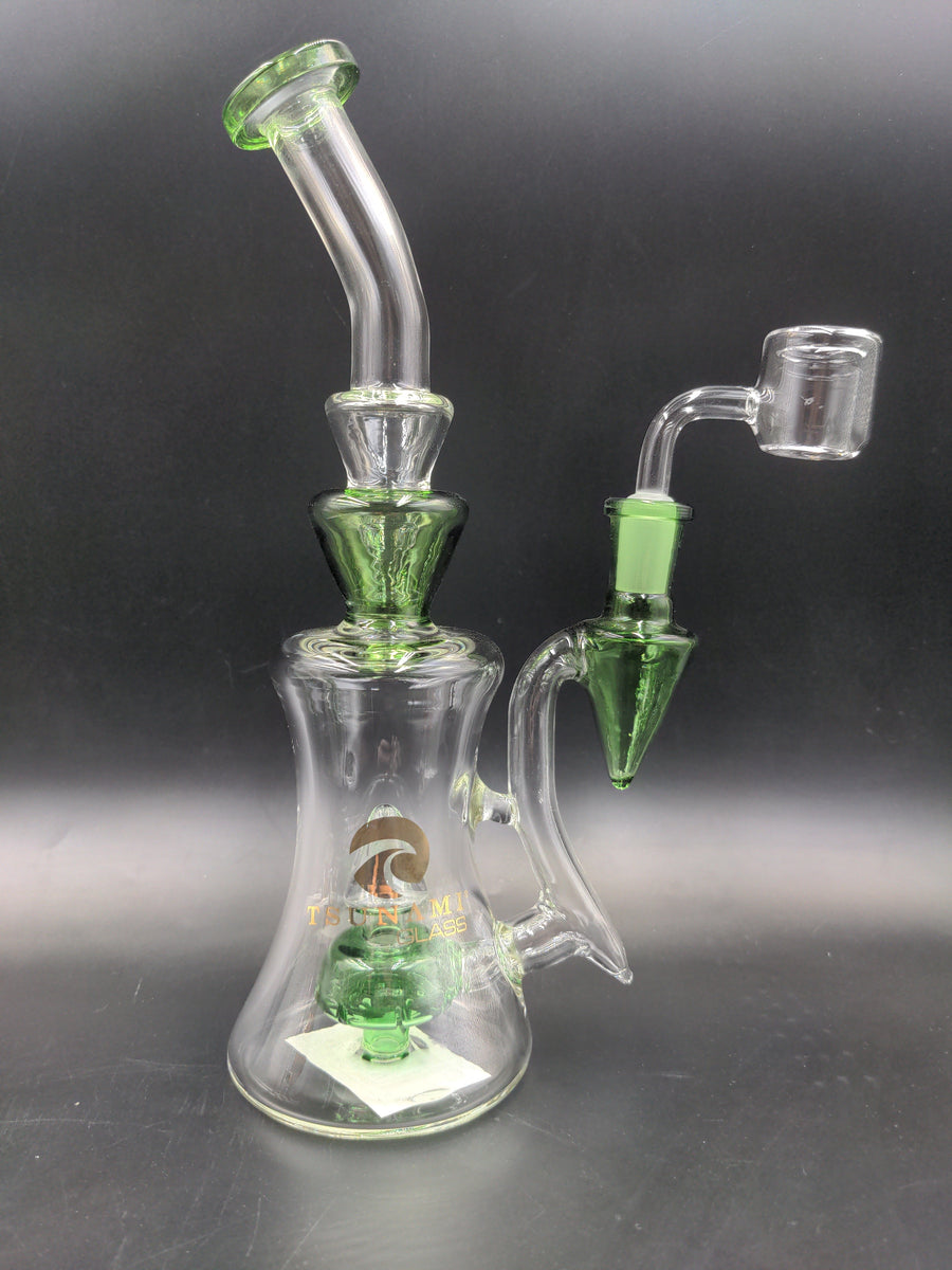 Tsunami Concentrate Rig Shower Head Pyramid 10″ – Avernic Smoke Shop