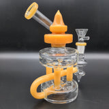 Twisted Inline Glass Water Pipe| 6.25" | 14mm