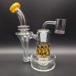 Up In Flames Wig Wag RBR Recycler Dab Rig | 6.75" | 14mm - Avernic Smoke Shop