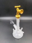 Water Spigot Frosted Glass Dab Rig - Avernic Smoke Shop