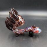 Worked Twisted Alien Tentacled Sherlock Pipe - 5" red