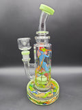 Wormhole Glass "Mushroom Elf" 9" Rig - Avernic Smoke Shop