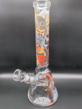 Wormhole Glass "Shogun" Beaker 15" - Avernic Smoke Shop