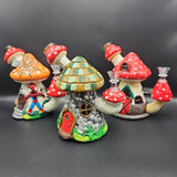 XL 7" Mushroom House Water Pipes - Avernic Smoke Shop