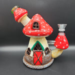 XL 7" Mushroom House Water Pipes - Avernic Smoke Shop