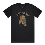 Zig Zag Gold Boris Cotton Blend T-Shirt | Black - Avernic Smoke Shop