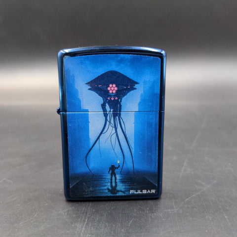 Zippo Lighter | Pulsar Tripod Confrontation | Sapphire - Avernic Smoke Shop